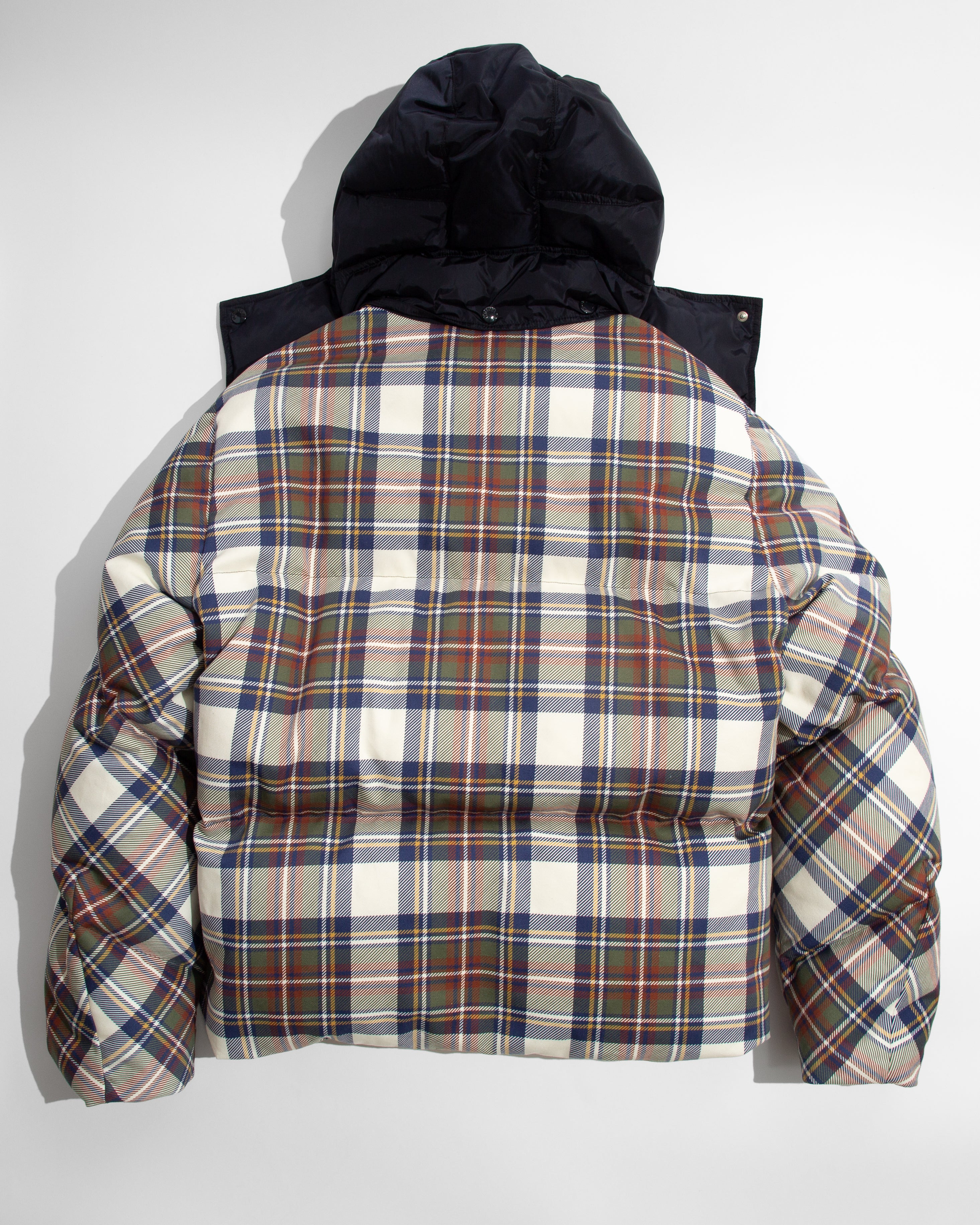 MENS JW ANDERSON X MONCLER PLAID PUFFER JACKET IN MULTI - 6