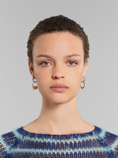 Marni HOOP EARRINGS WITH MISMATCHED RINGS outlook