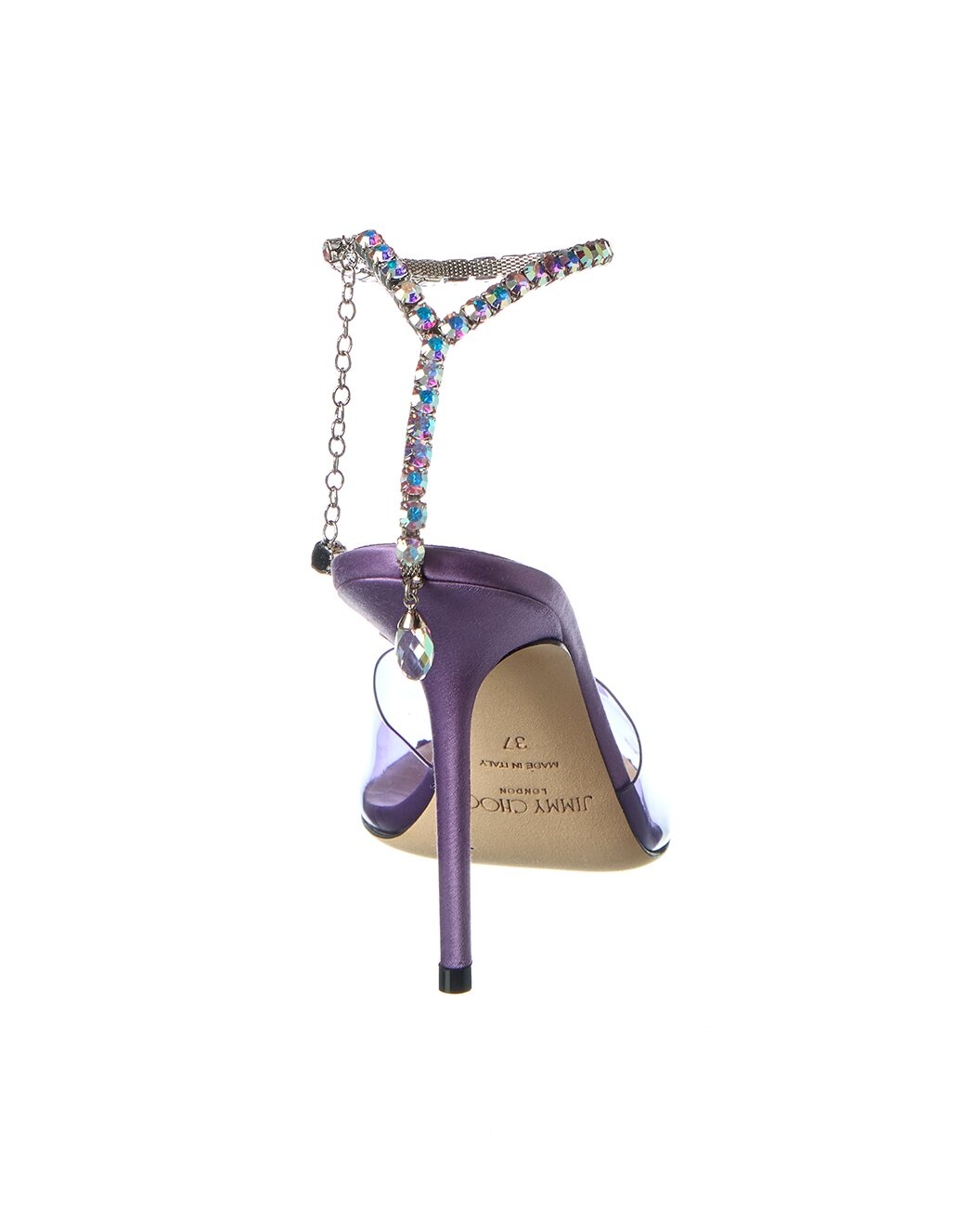 Jimmy Choo Saeda 100 Plexi & Leather Pump - 3