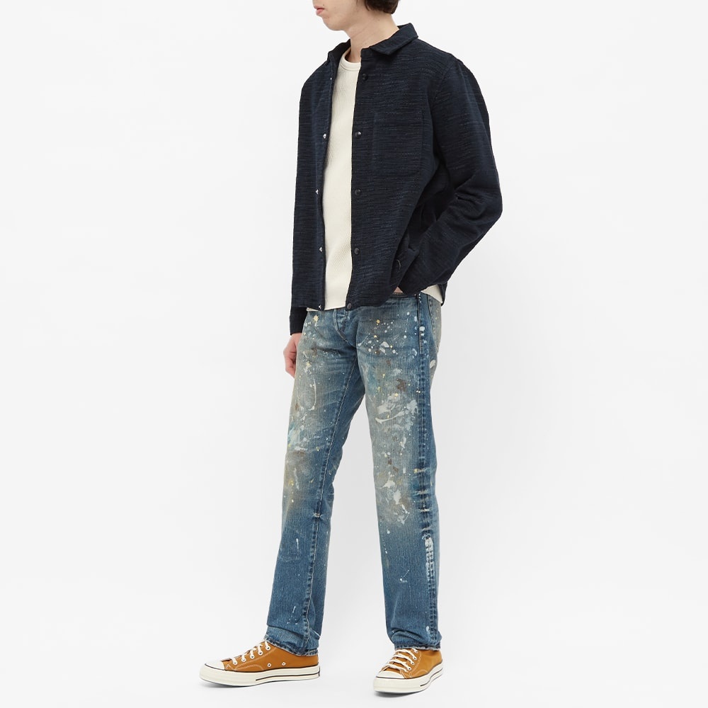 RRL Slim Fit Paint Splatter Jean - 8