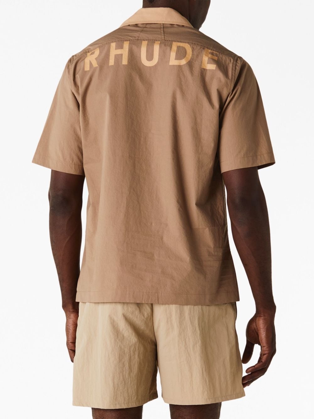 Mechanic logo-embroidered cotton shirt - 3