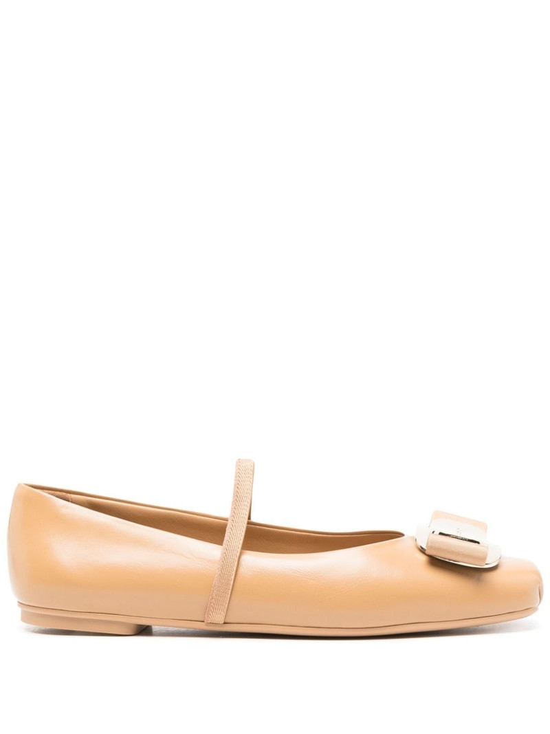Zina leather ballerina shoes - 1