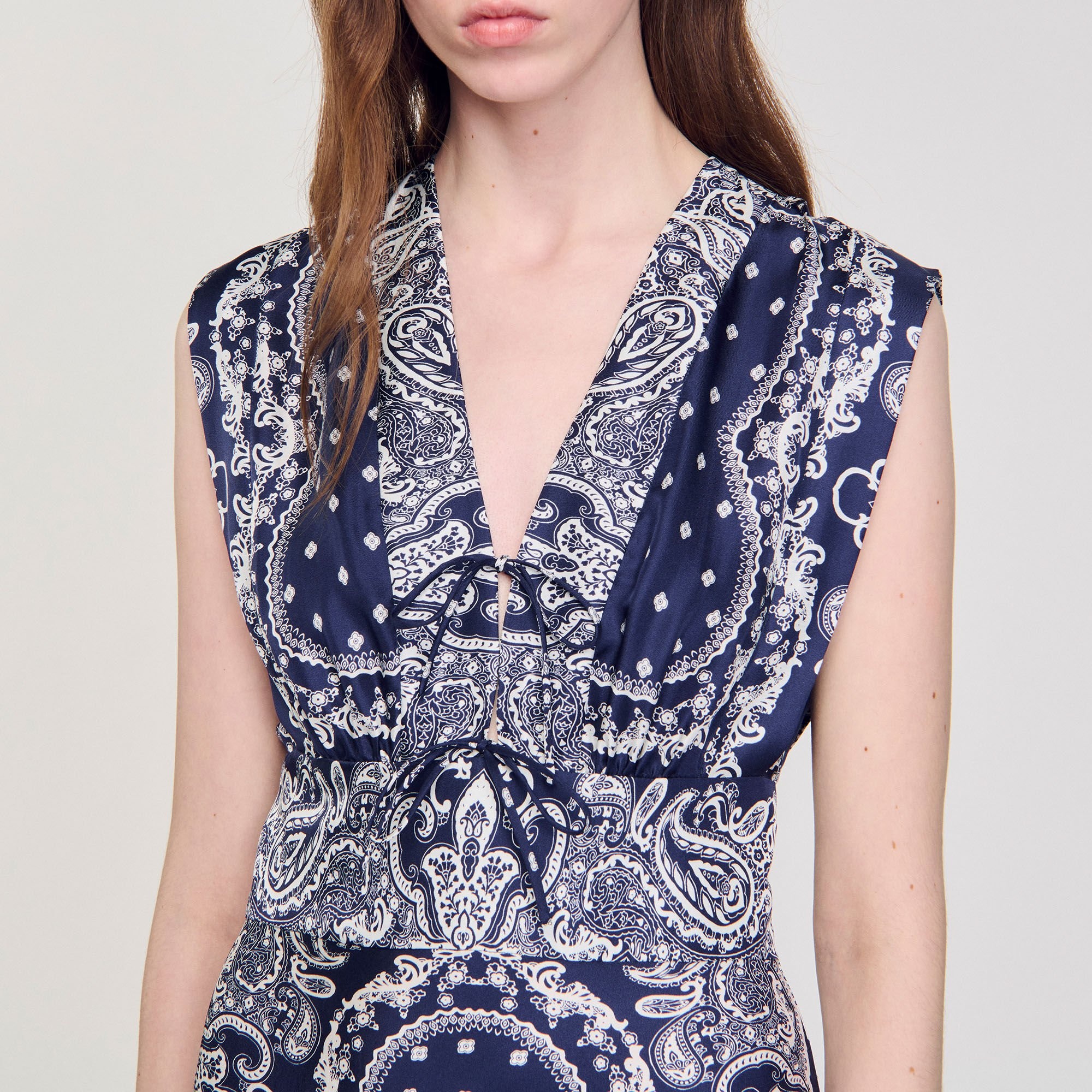 BANDANA-PRINT MAXI DRESS - 3