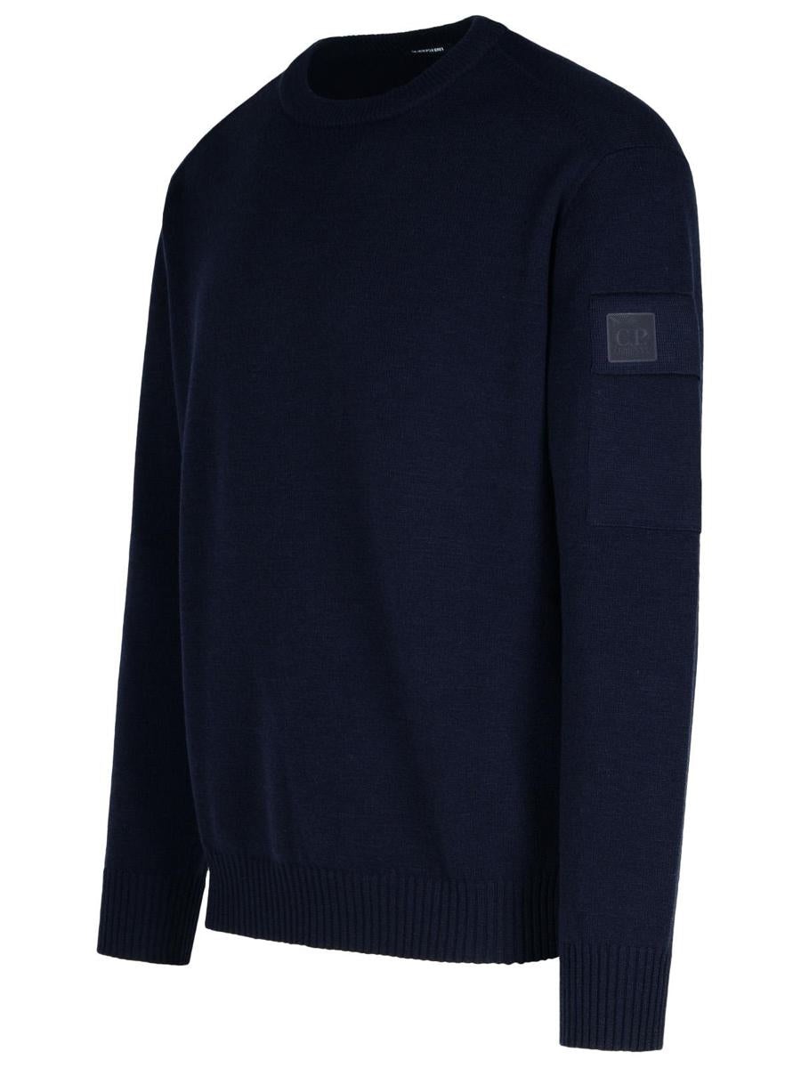 C.P. Company Blue Virgin Wool Blend Sweater - 2