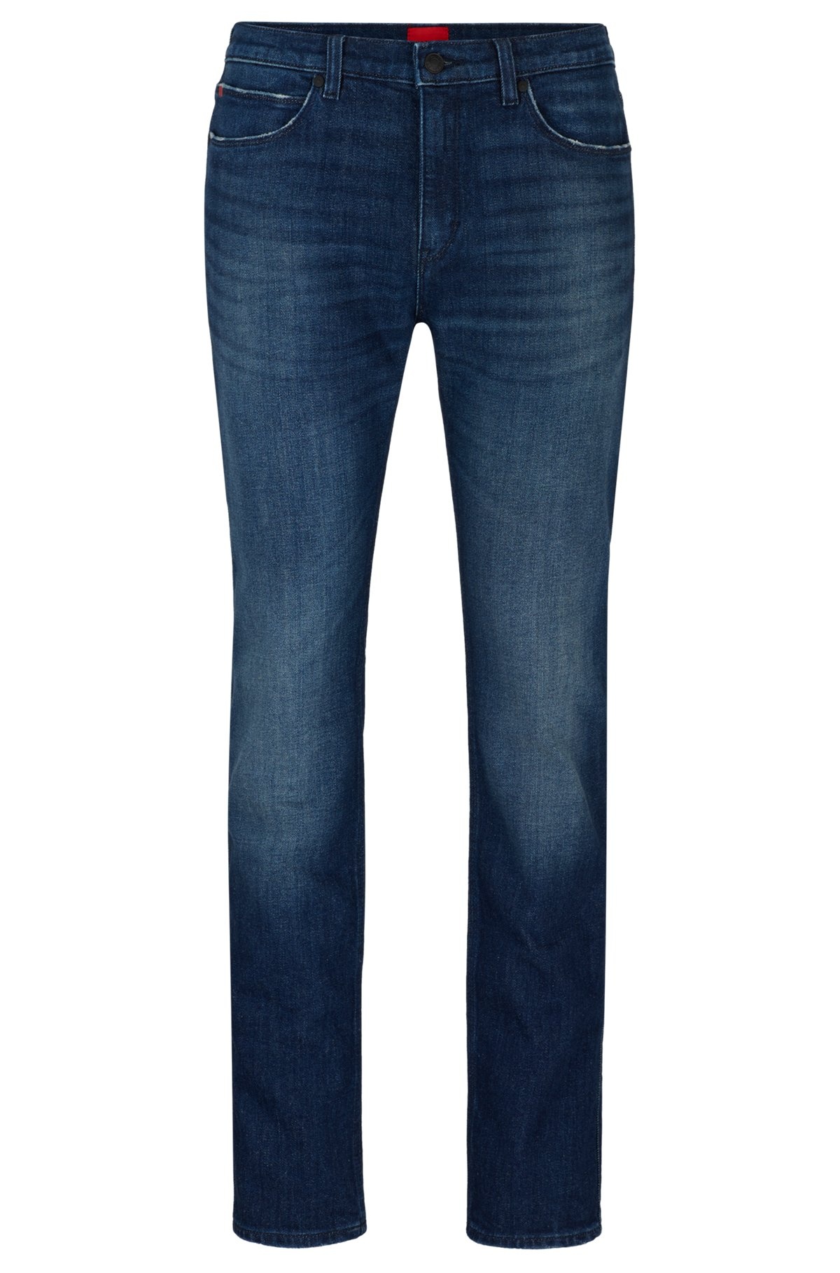 SLIM-FIT JEANS IN BLUE STRETCH DENIM - 1