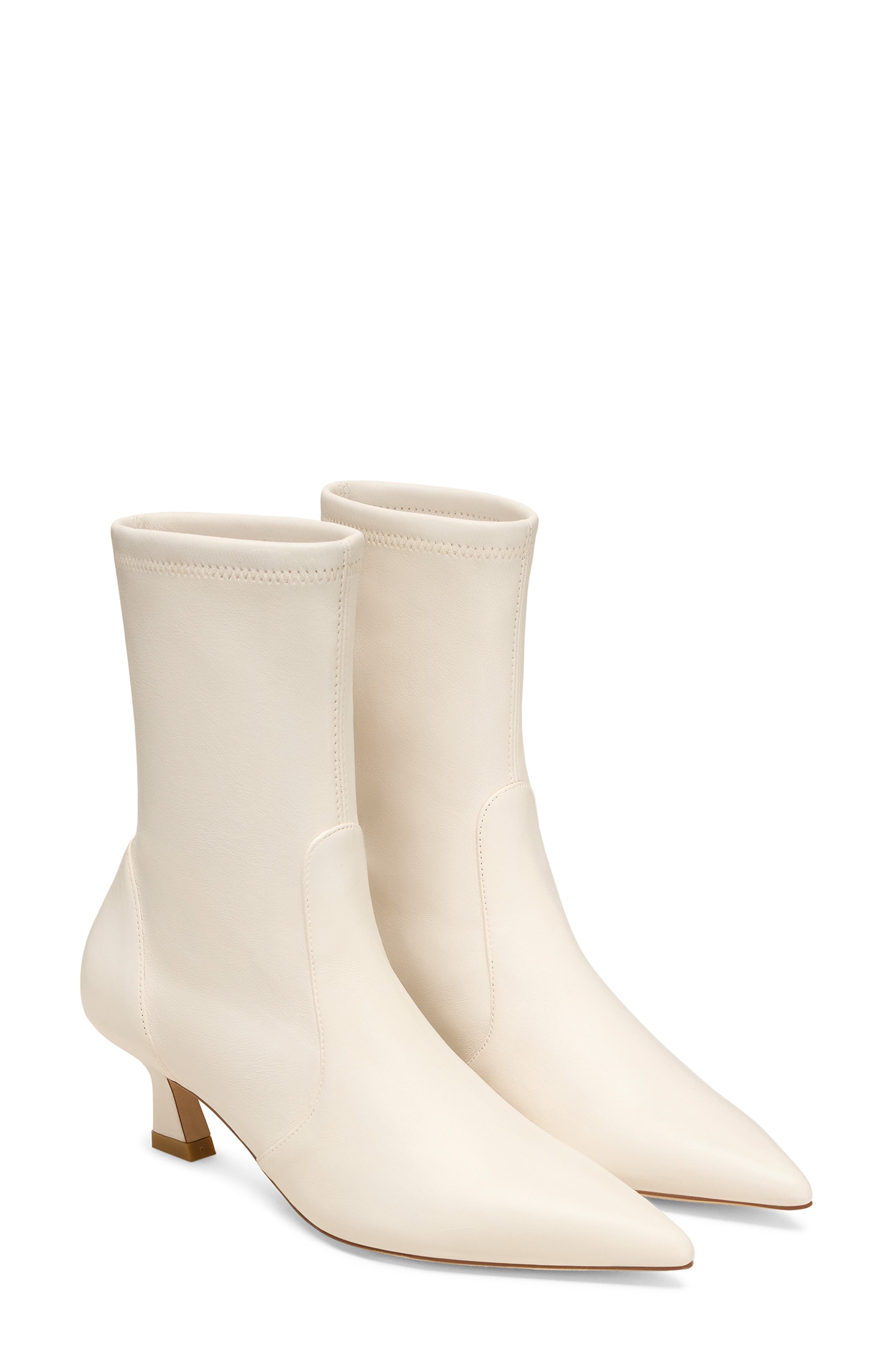 Stuart Weitzman Vinnie Bootie 50 in Cream. at Nordstrom - 3