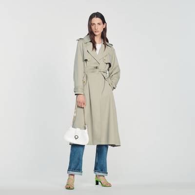 Sandro Trench coat with pleated back outlook