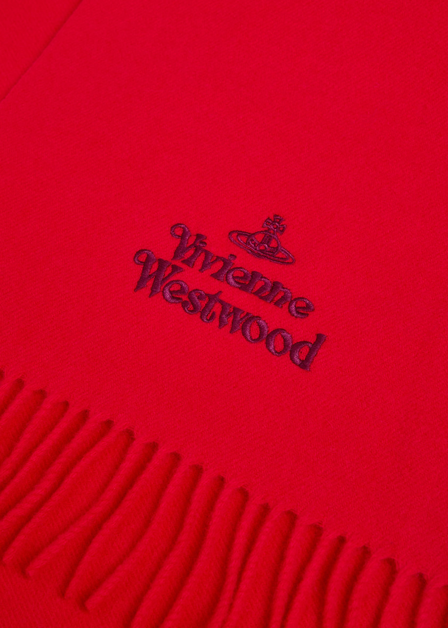 Vivienne Westwood Logo-embroidered Wool Scarf - 3