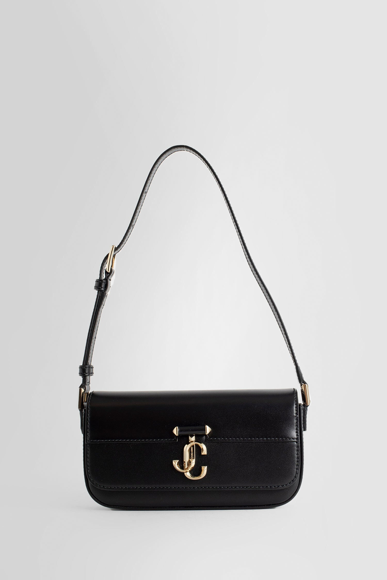 JIMMY CHOO WOMAN BLACK SHOULDER BAGS - 1