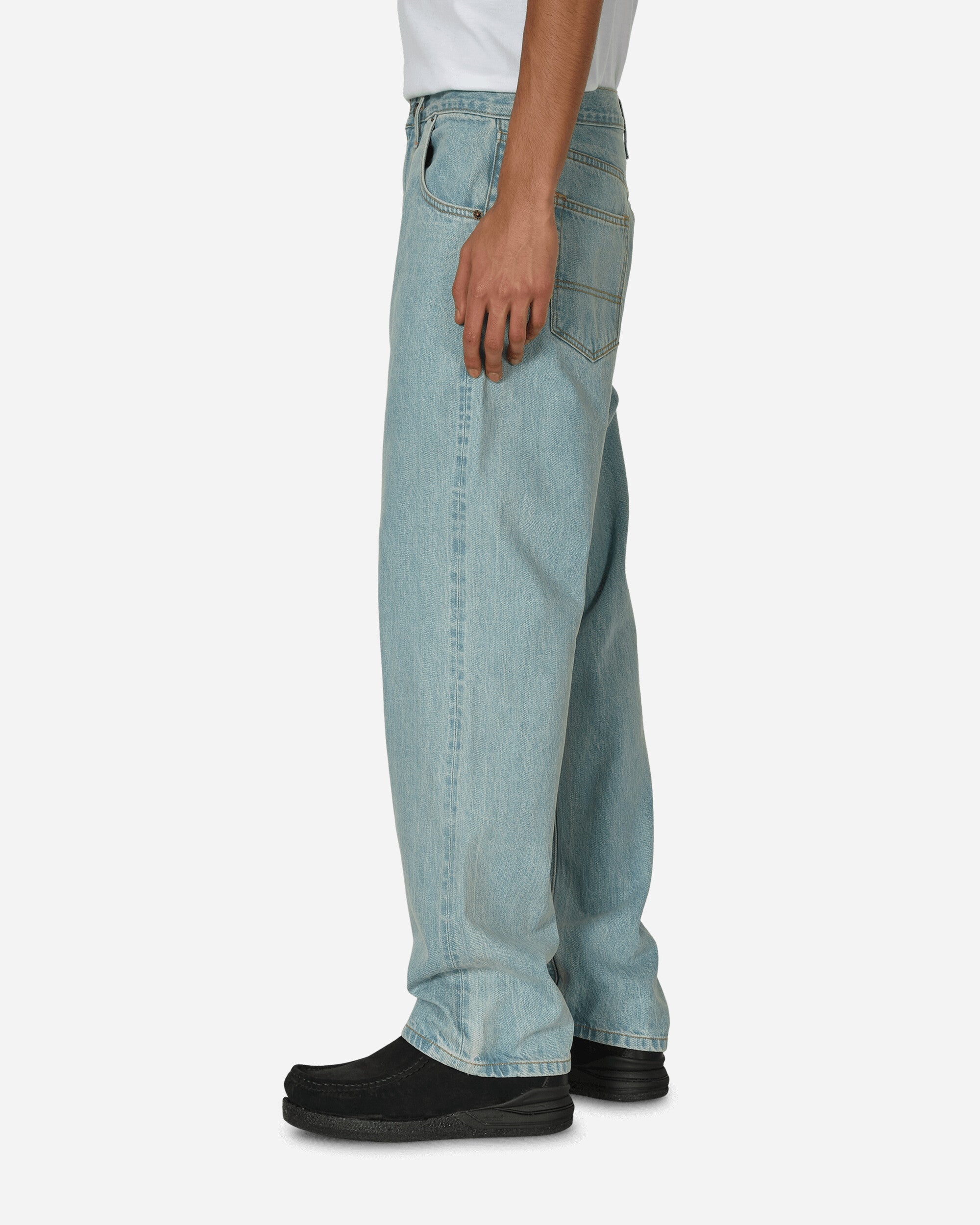 Noah Pleated Jeans Light Wash | slamjam | REVERSIBLE