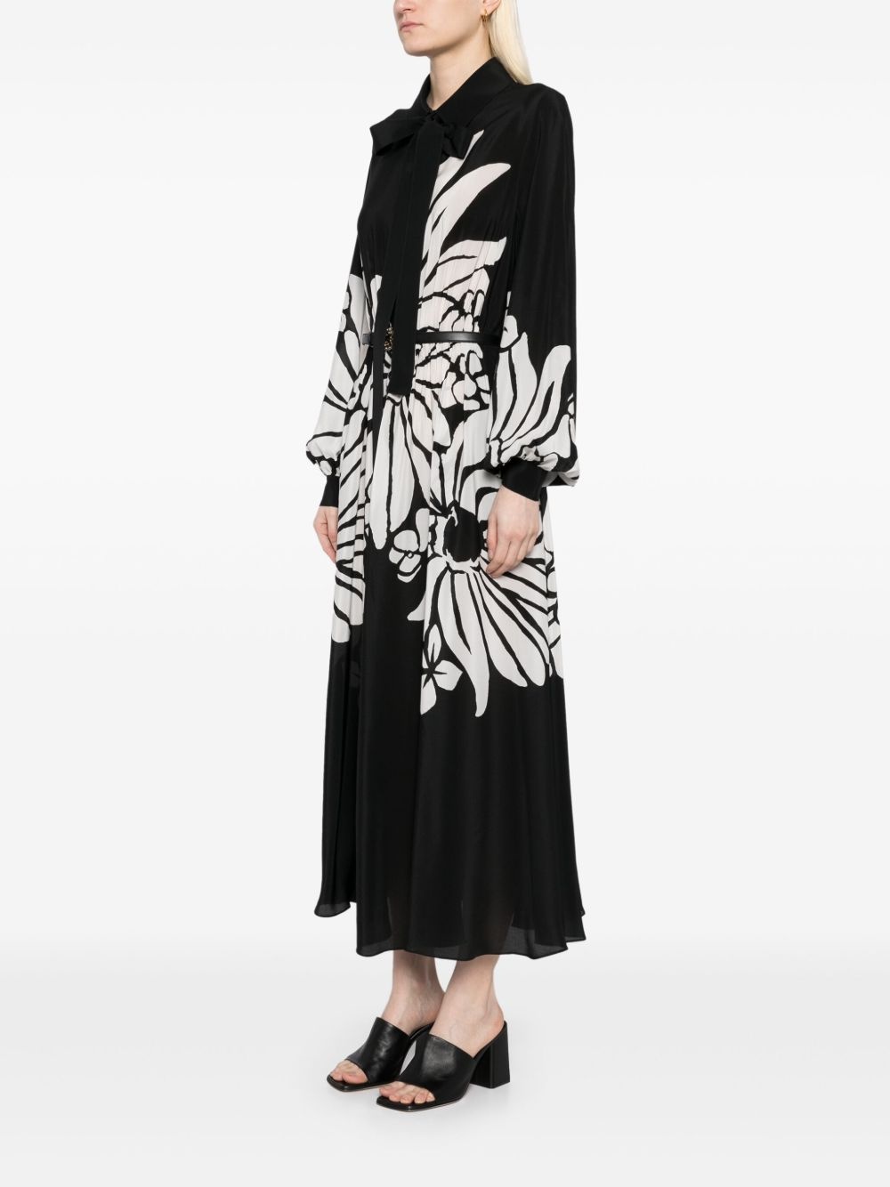 printed silk dress - 3
