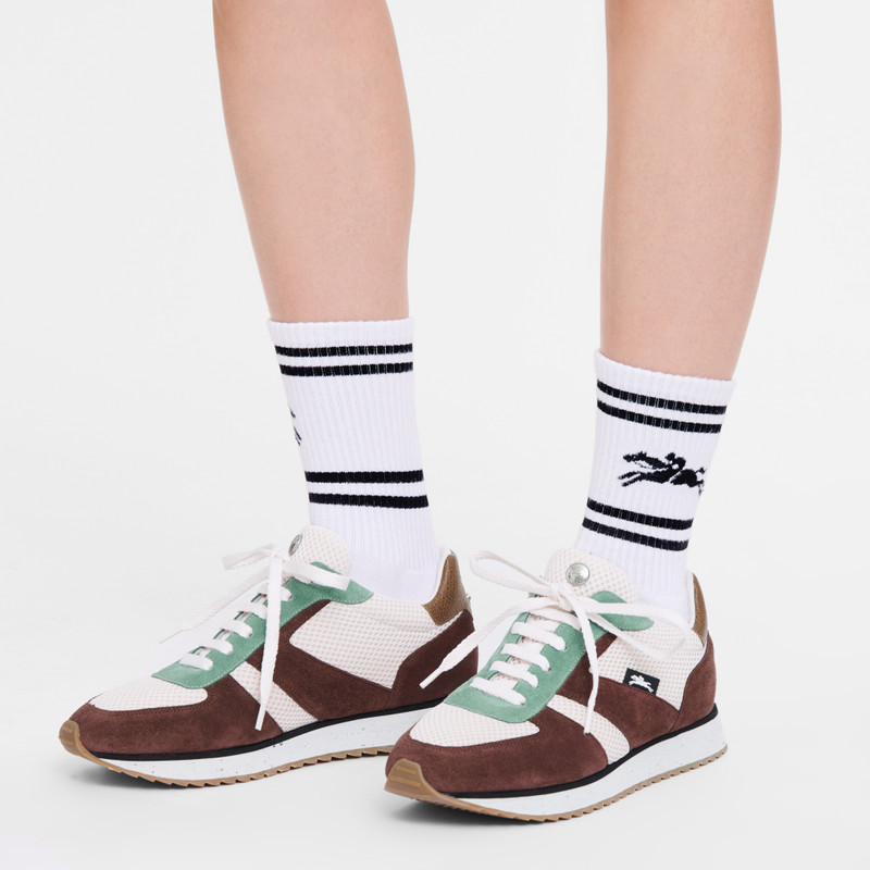 Longchamp Le Pliage Green Sneakers Burgundy - Leather outlook