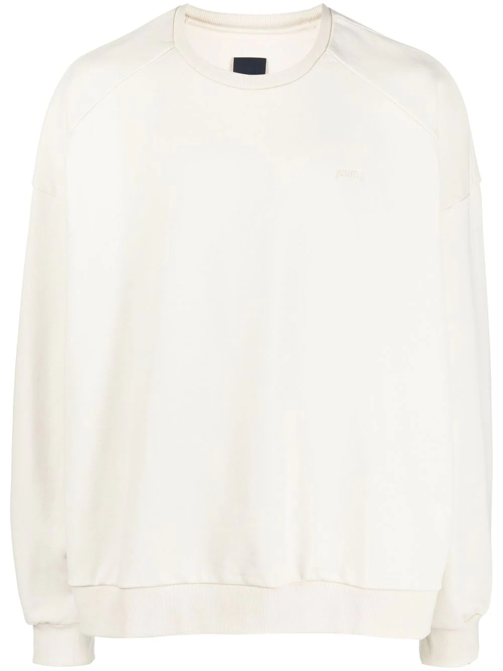 embroidered-logo cotton sweatshirt - 1