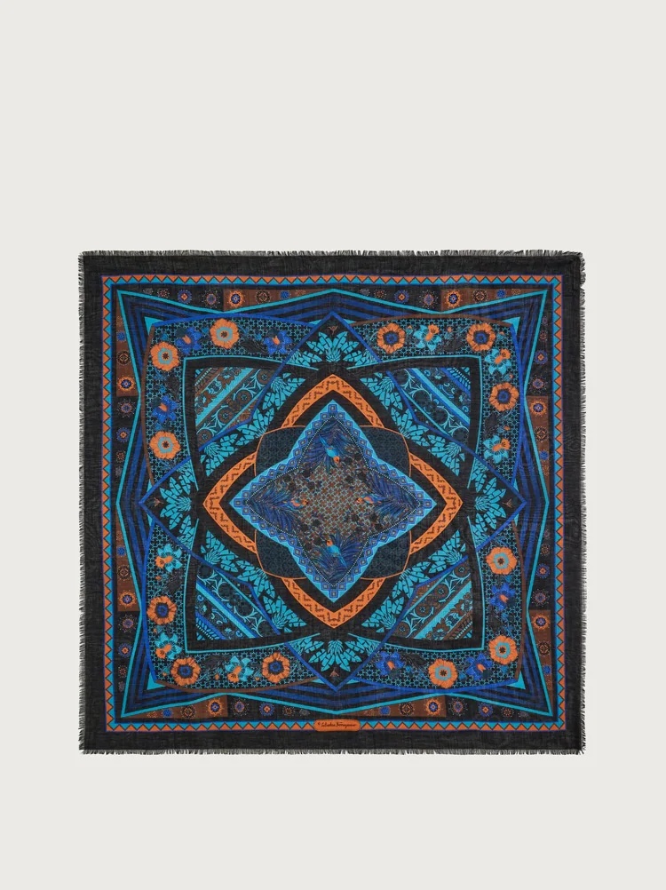NIRVANA PRINT SILK SHAWL - 1