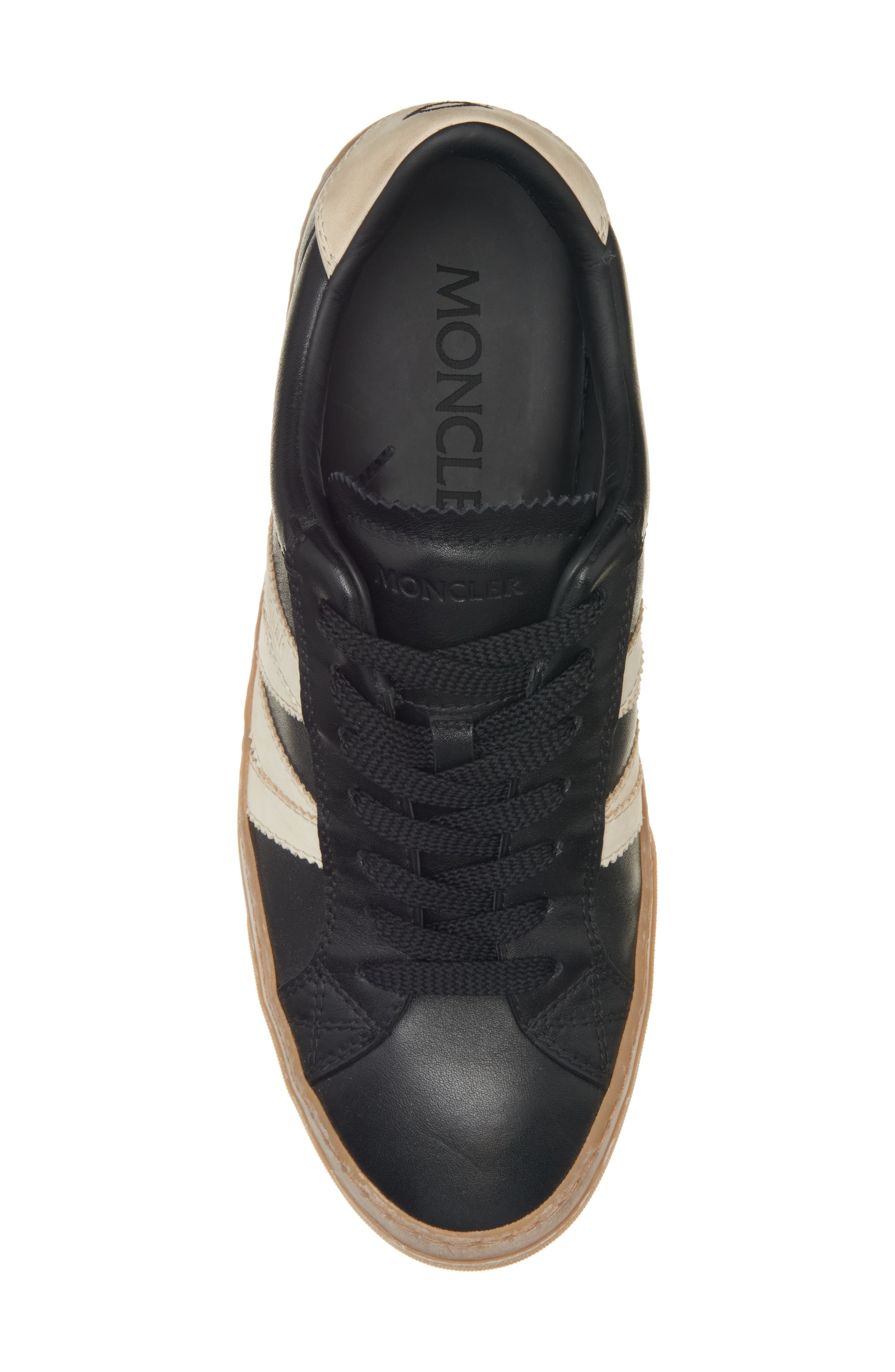 Moncler Monaco 2 Low Top Sneaker in Black at Nordstrom - 5