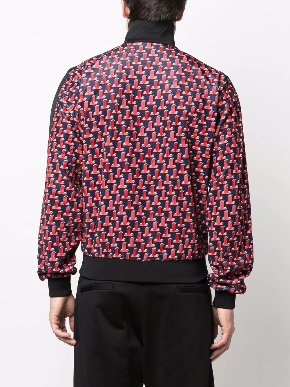 logo jacquard track jacket - 4