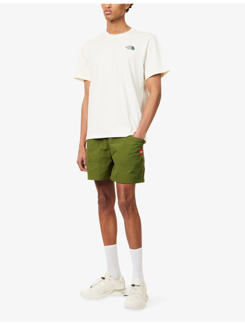 The North Face Belted Logo-Patch Woven Shorts outlook