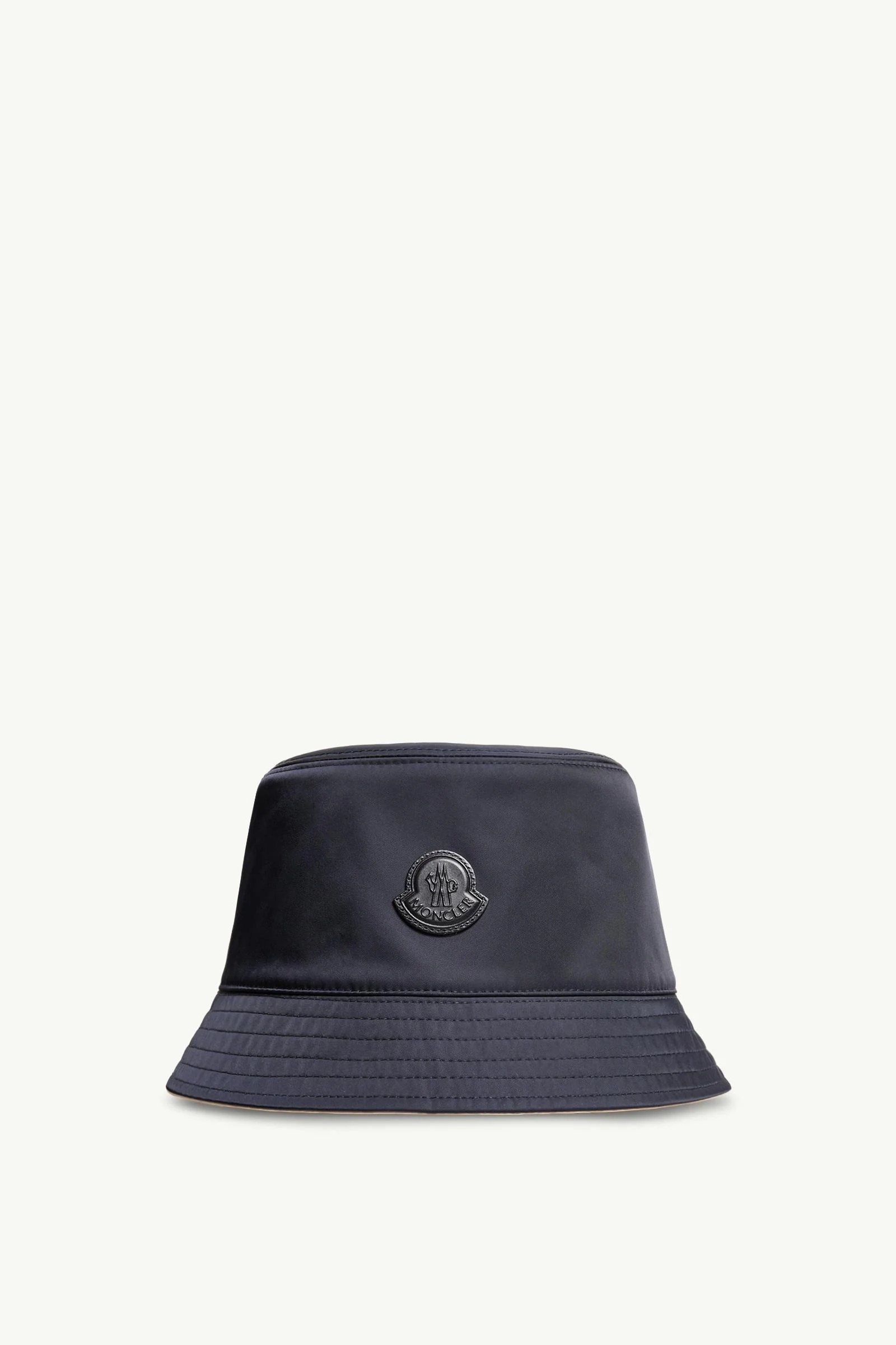 Leather Logo Gabardine Bucket Hat - 1