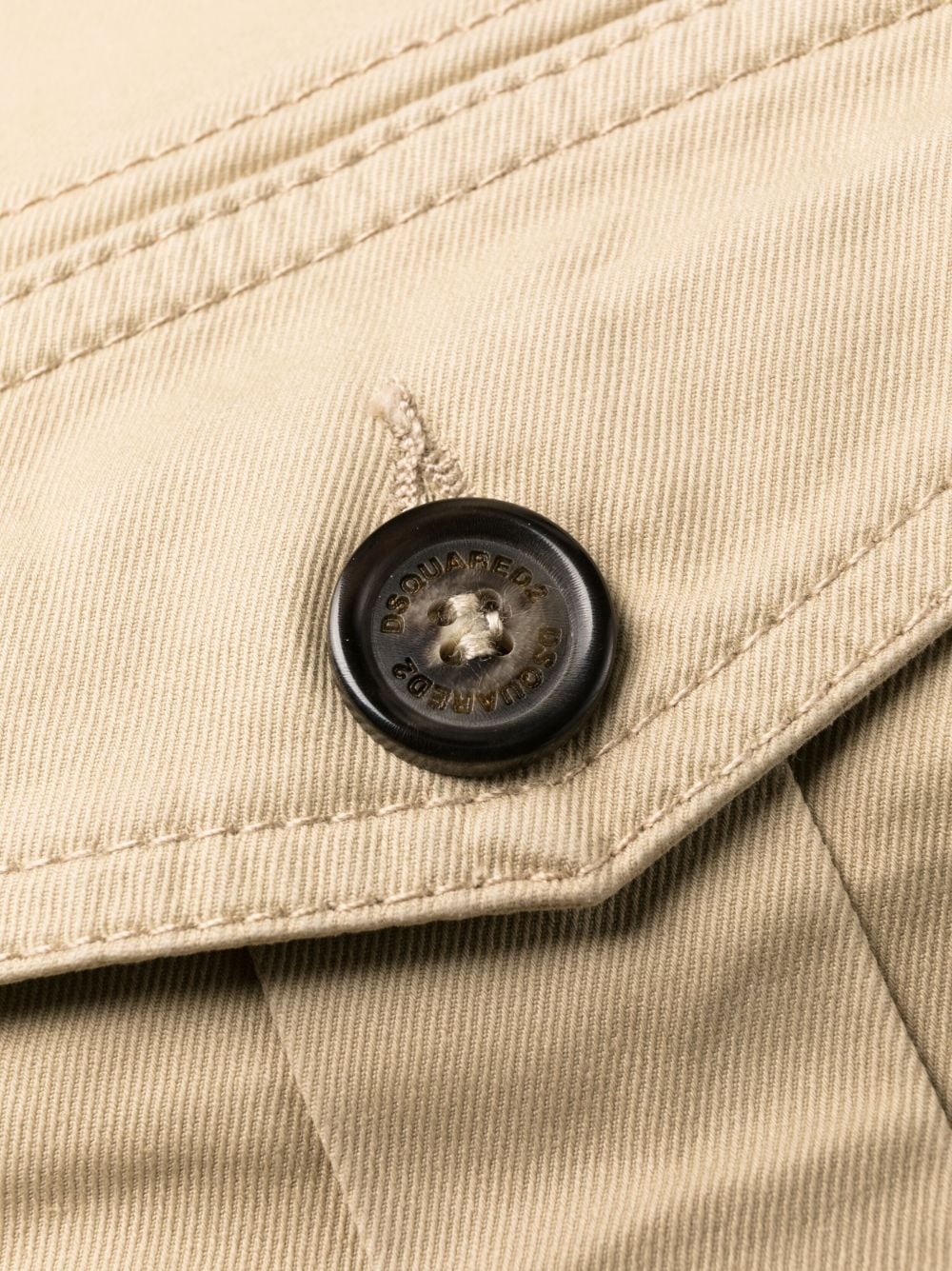 button-up cargo trousers - 7