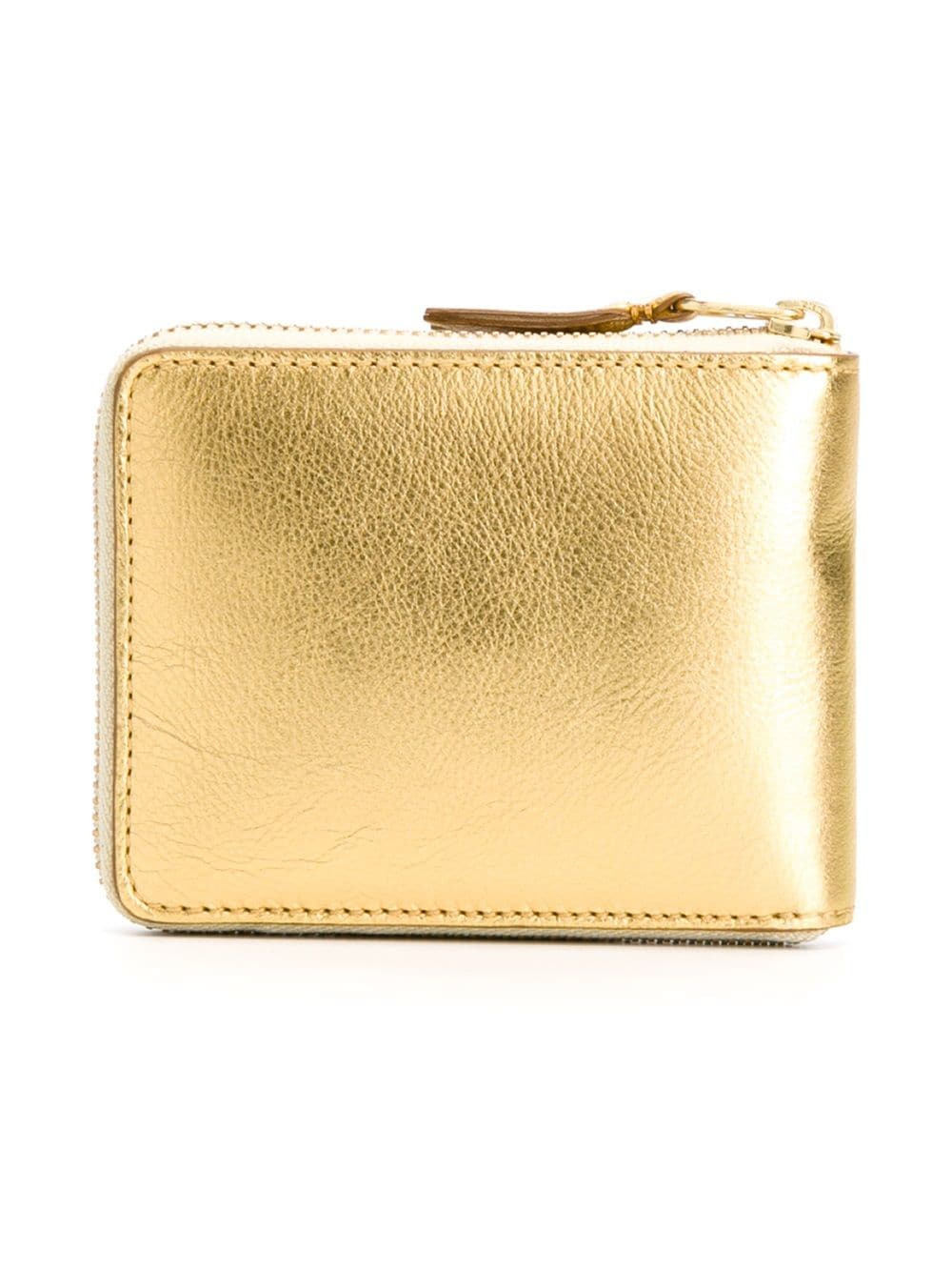 Gold And Silver U Zip Wallet - 2