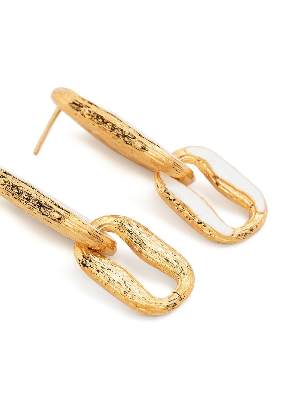 enamel drop earrings - 3