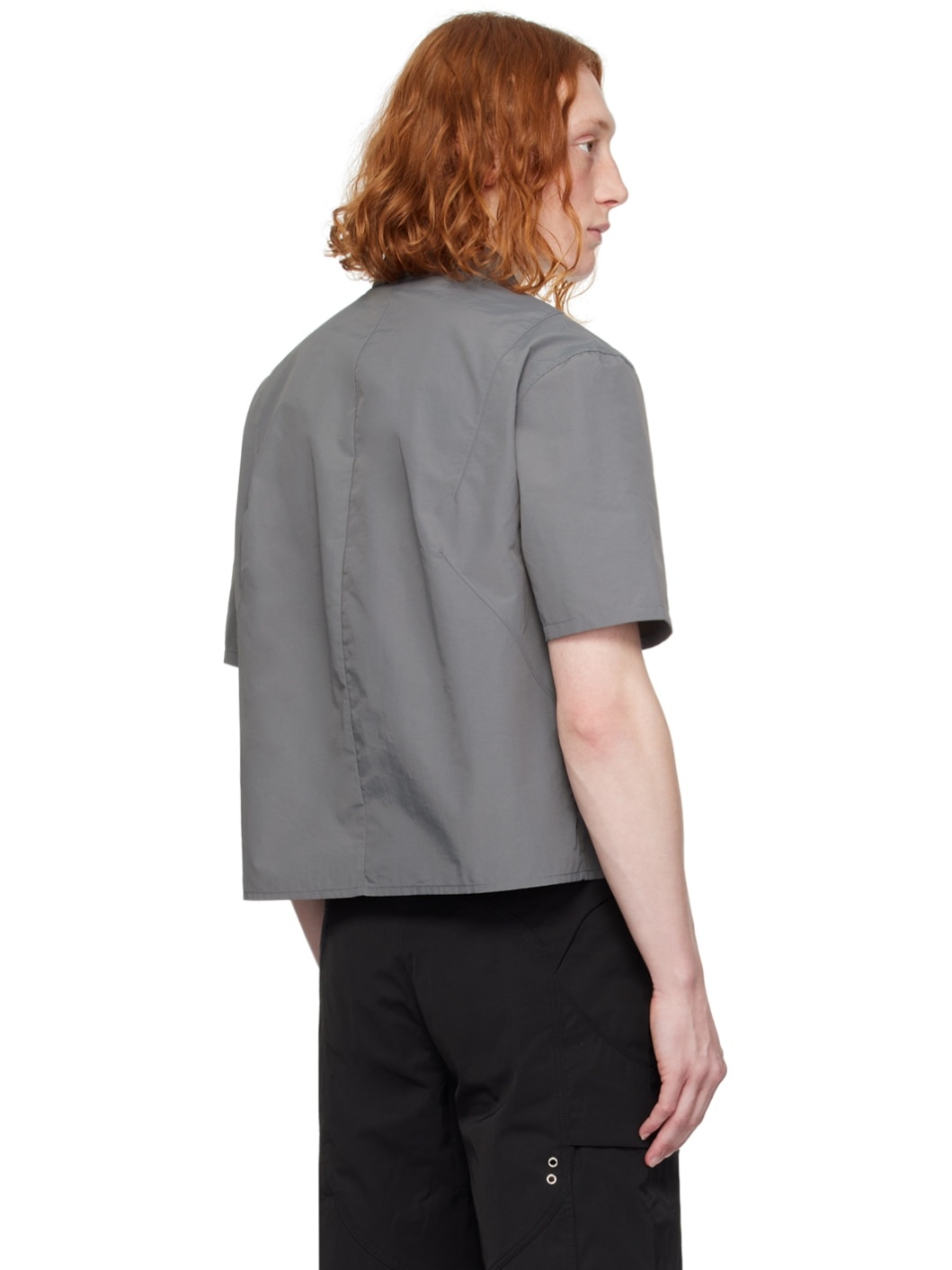 Gray Plicate Shirt - 3