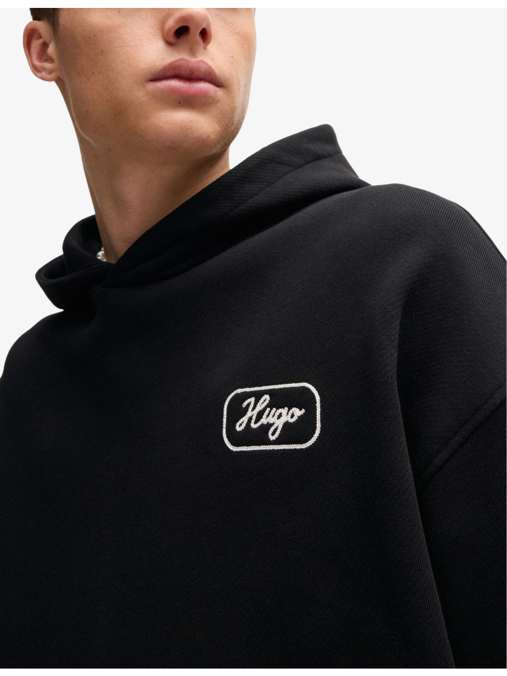 Brand-Embroidered Kangaroo-Pocket Cotton-Jersey Hoody - 5