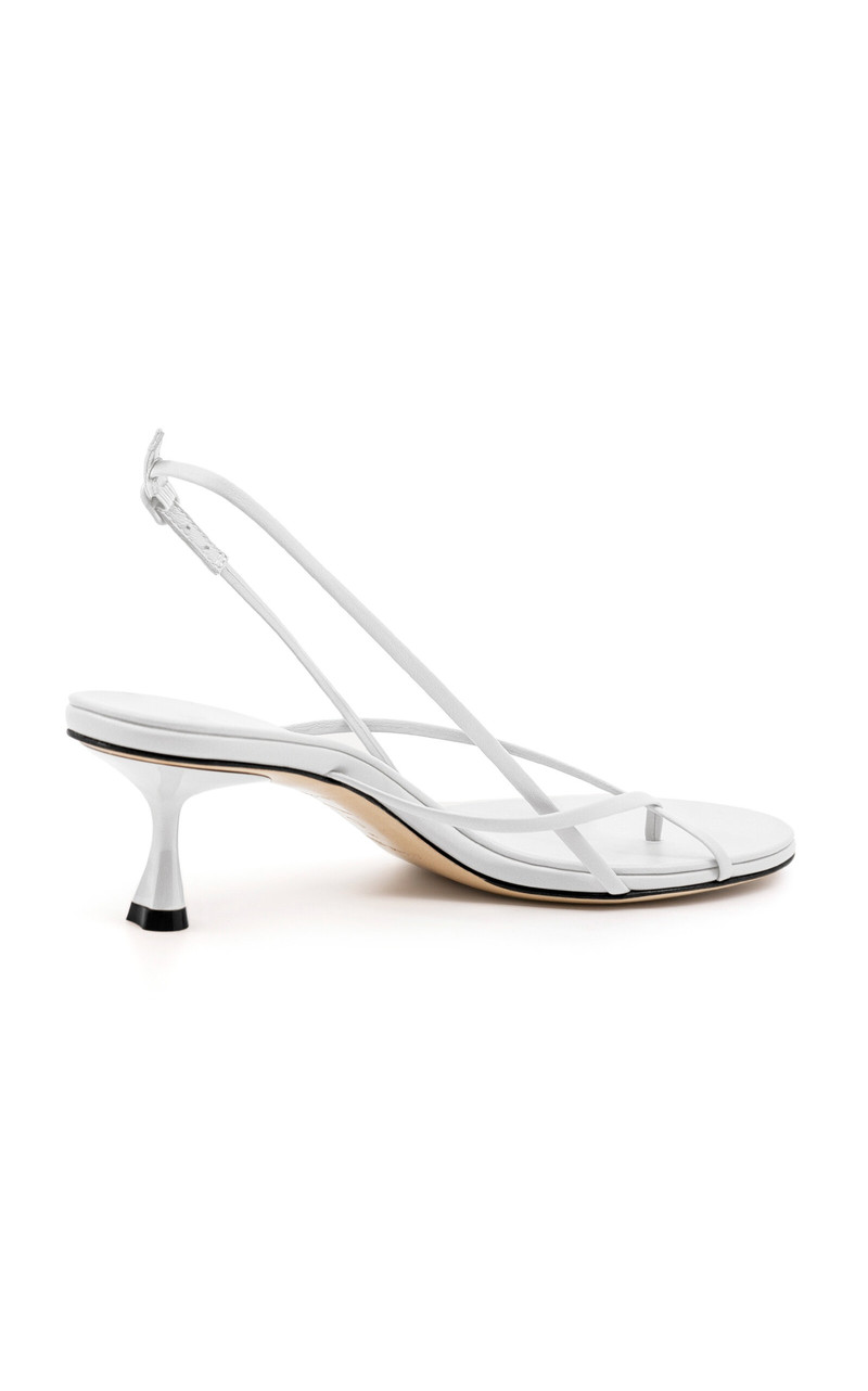 Studio Amelia Barbella Leather Sandals white outlook