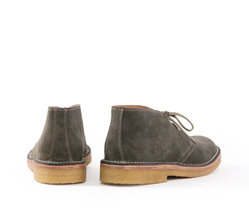 LK-019 Military Desert Boot Japanese Suede Olive - 5