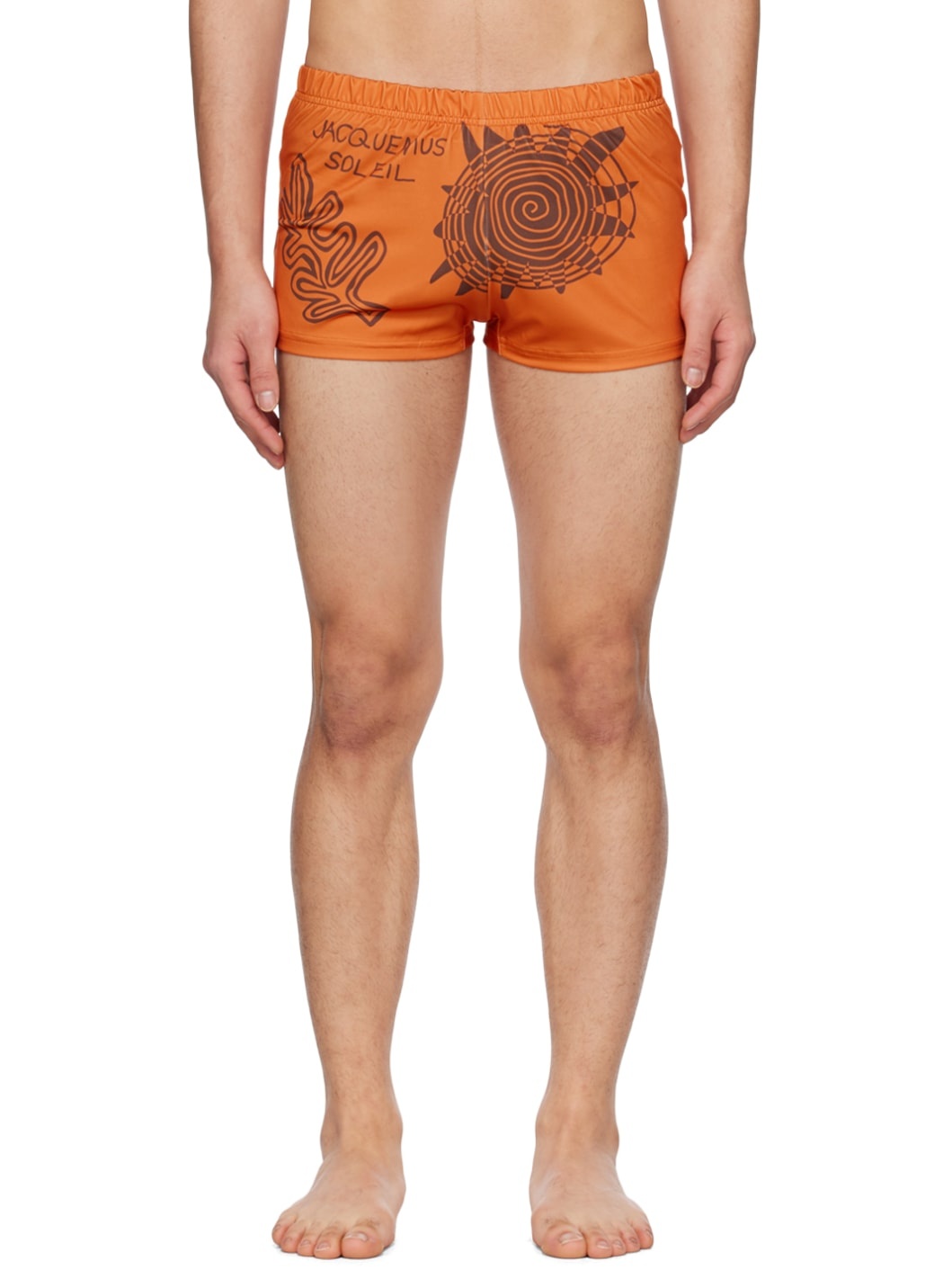 Orange Le Raphia 'Le Short De Bain' Swim Shorts - 1