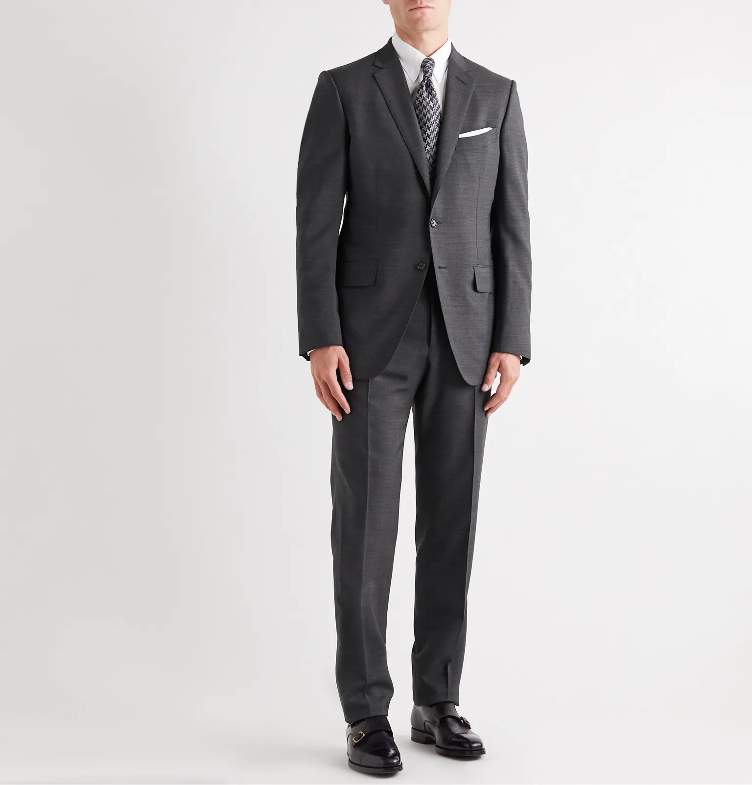 O'Connor Mélange Wool-Blend Suit Trousers - 2