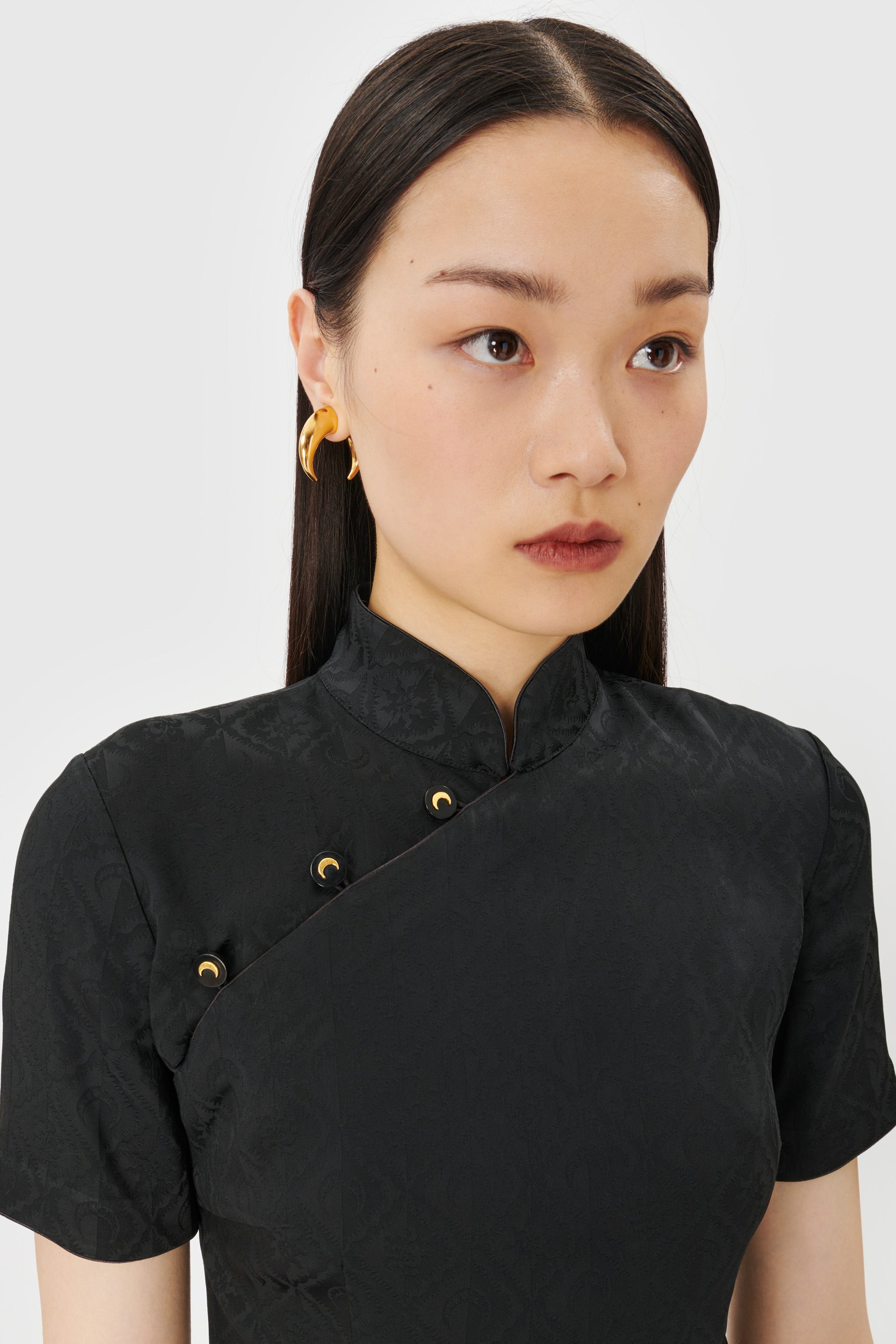 Jacquard Viscose Long Top - 5