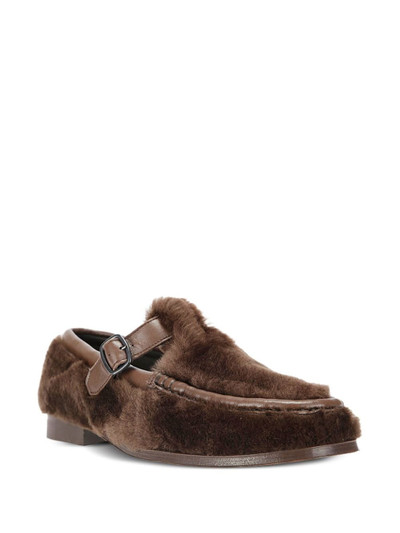 HEREU Alber shearling loafers outlook