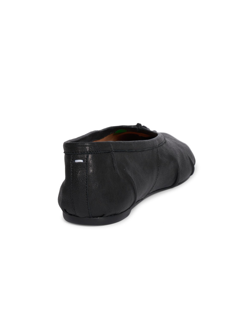 Women's Tabi Leather Ballerina Flats - Black 3