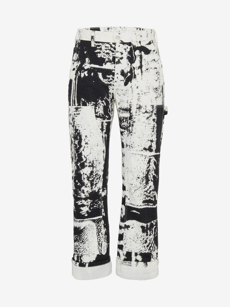 Men's Fold Workwear Jeans in Black/white - 1
