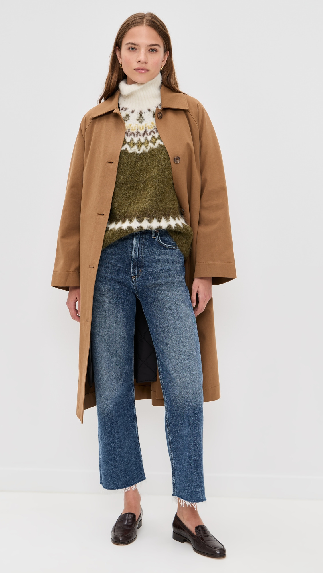 Beth Oversized Alapca Fair Isle Turtleneck - 4