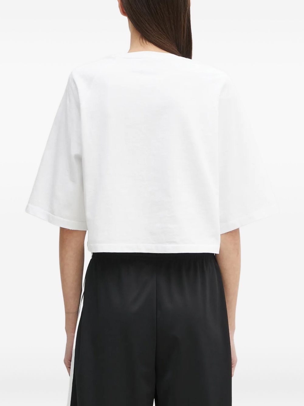 graphic-print cropped top - 4