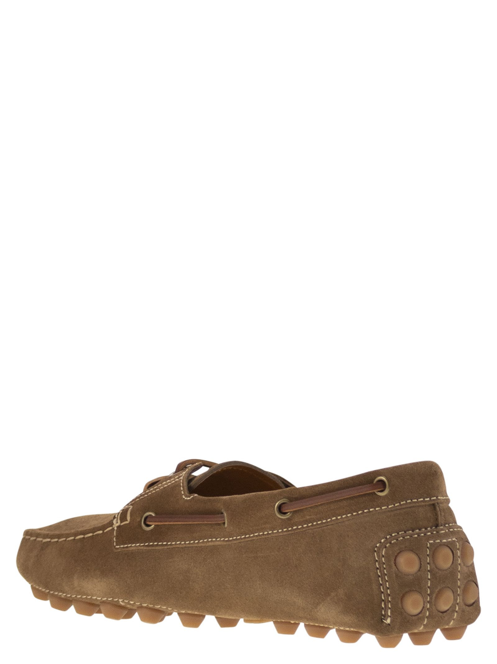 Tod's Men Rubber Bubble Suede Boat - 3