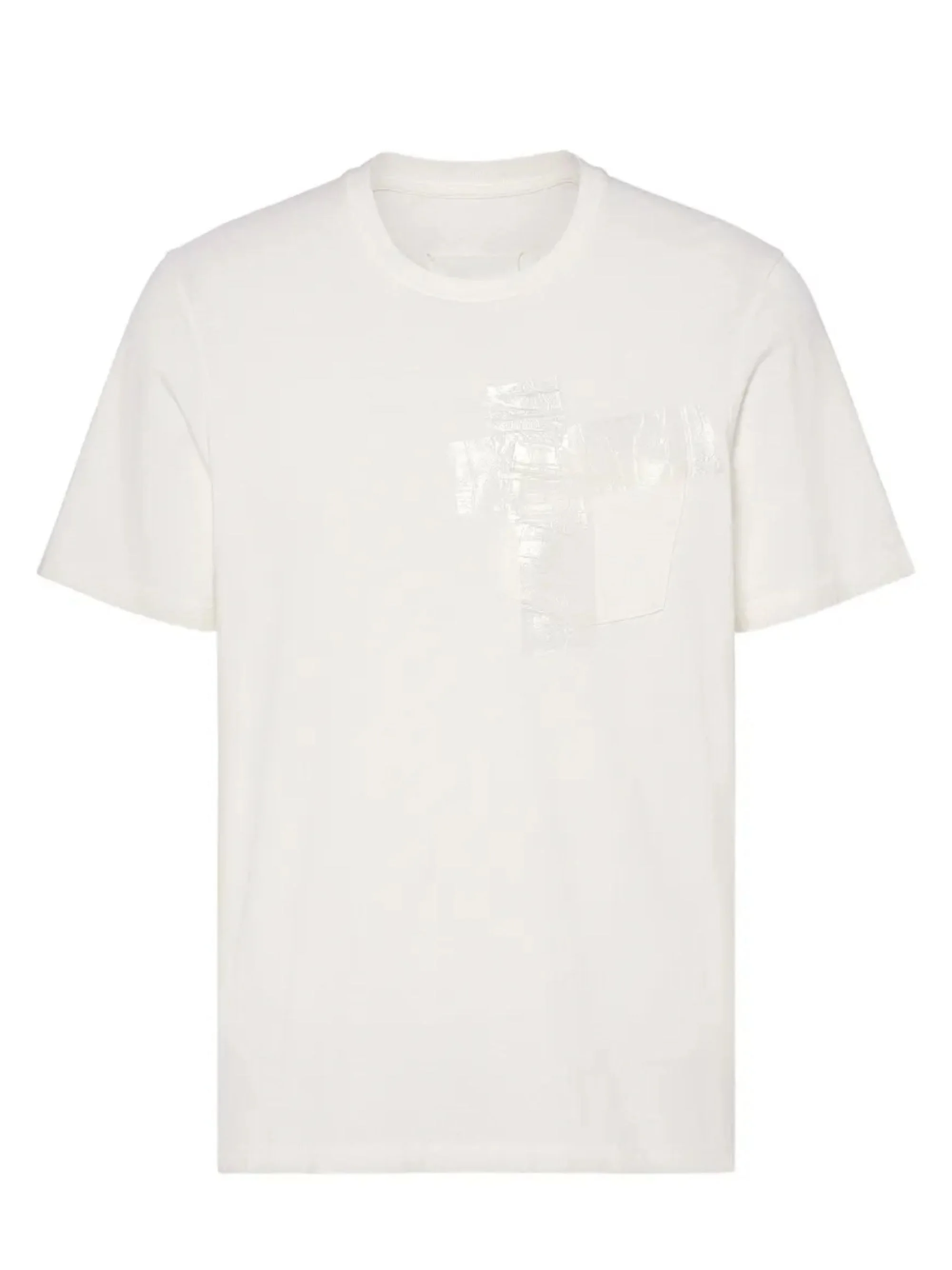 Taped cotton t-shirt - 1