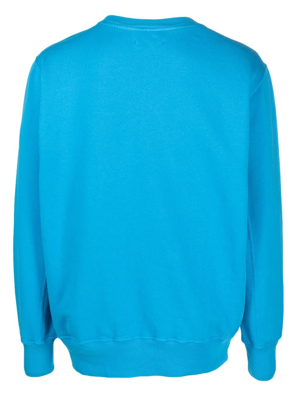 logo-flocked cotton sweatshirt - 2