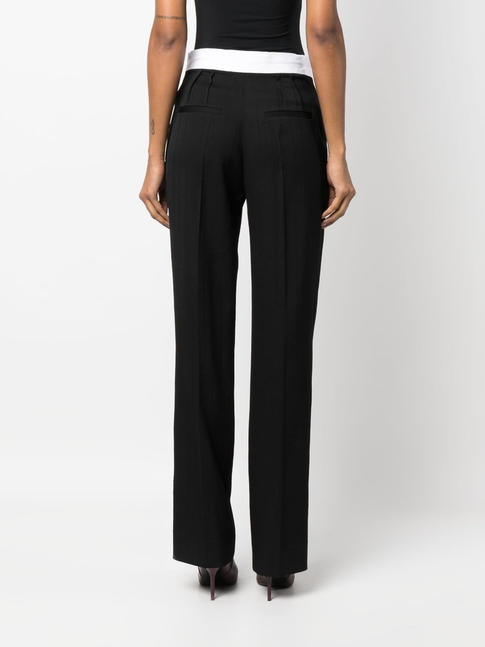 straight-leg trousers - 4