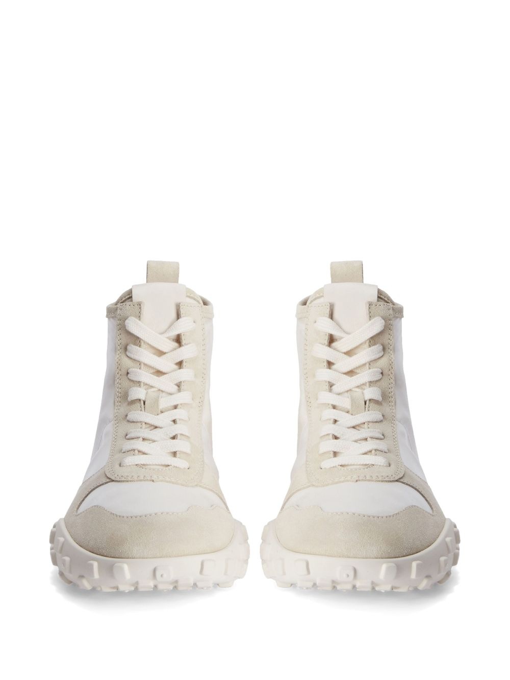 suede-panelled sneakers - 4