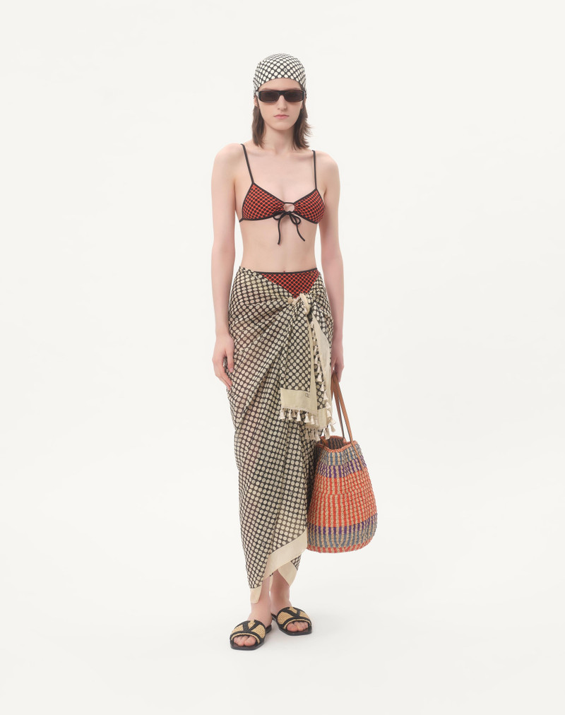 Valentino LYCRA BIKINI WITH PLUS DE POIS PRINT outlook