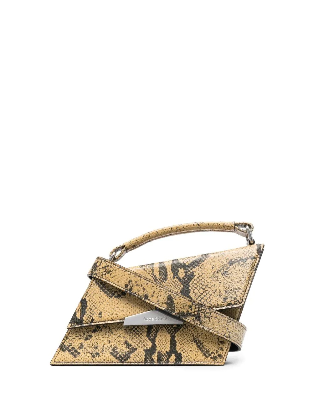 Distortion snakeskin-print mini bag - 1