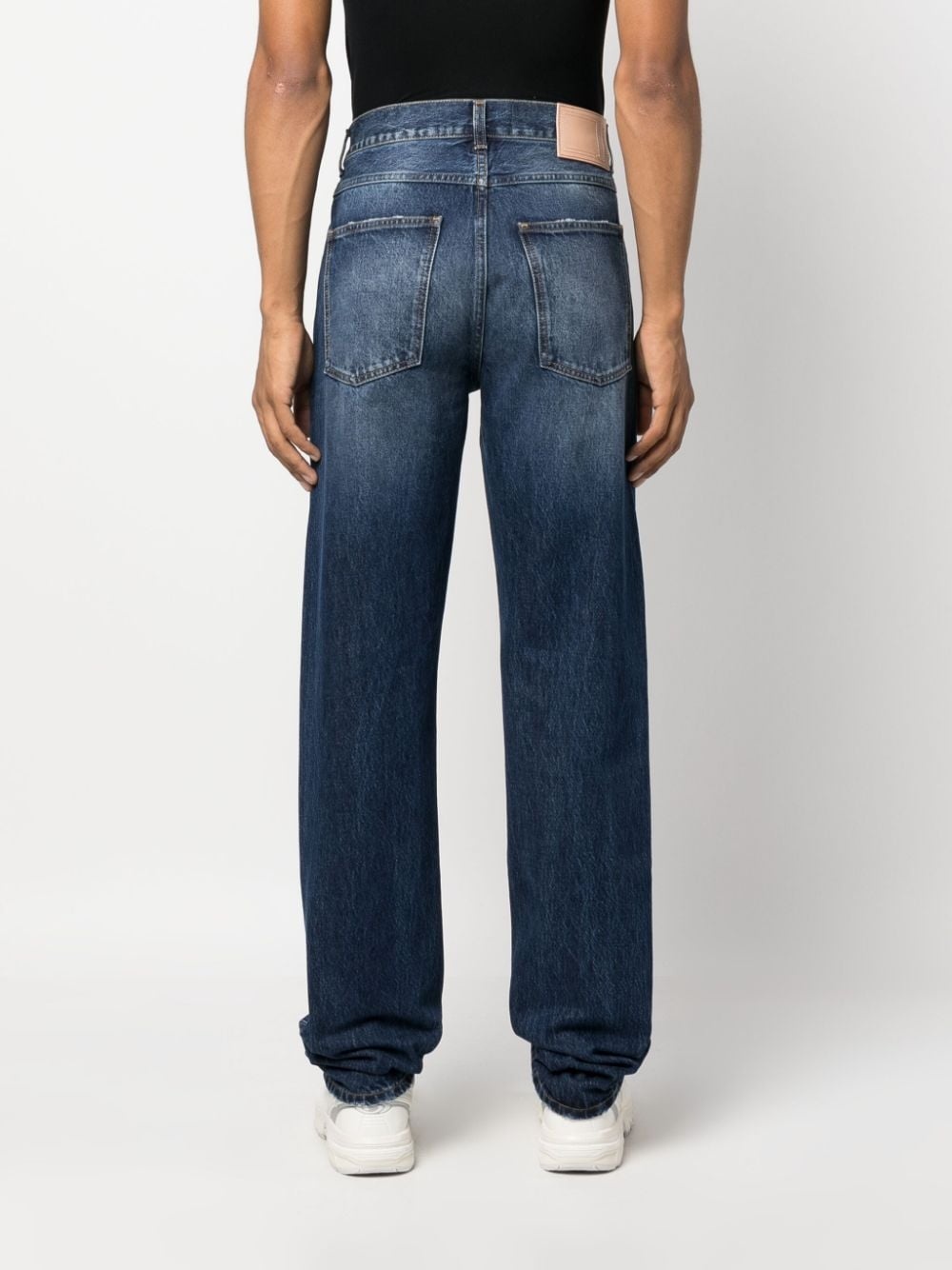 vintage-wash straight-leg jeans - 4