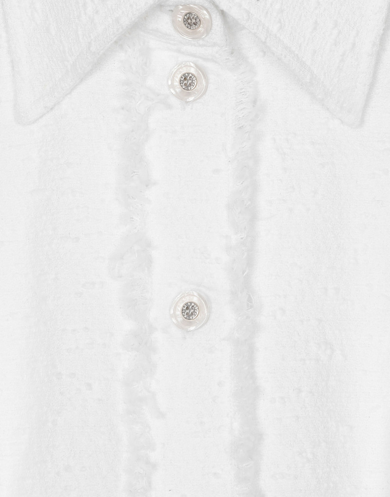Cotton raschel tweed calf-length dress 6