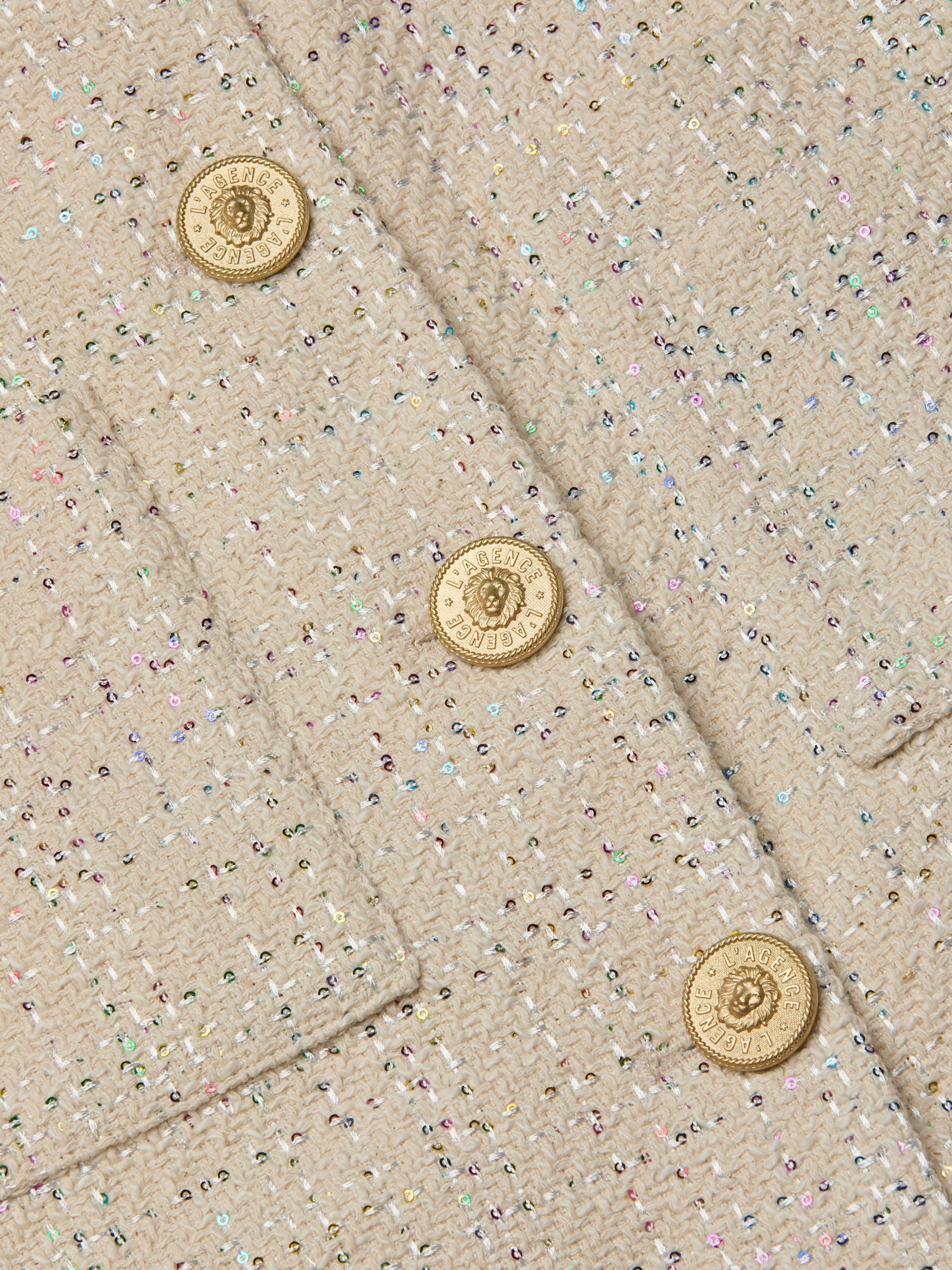Jia Sequined Tweed Jacket - 6
