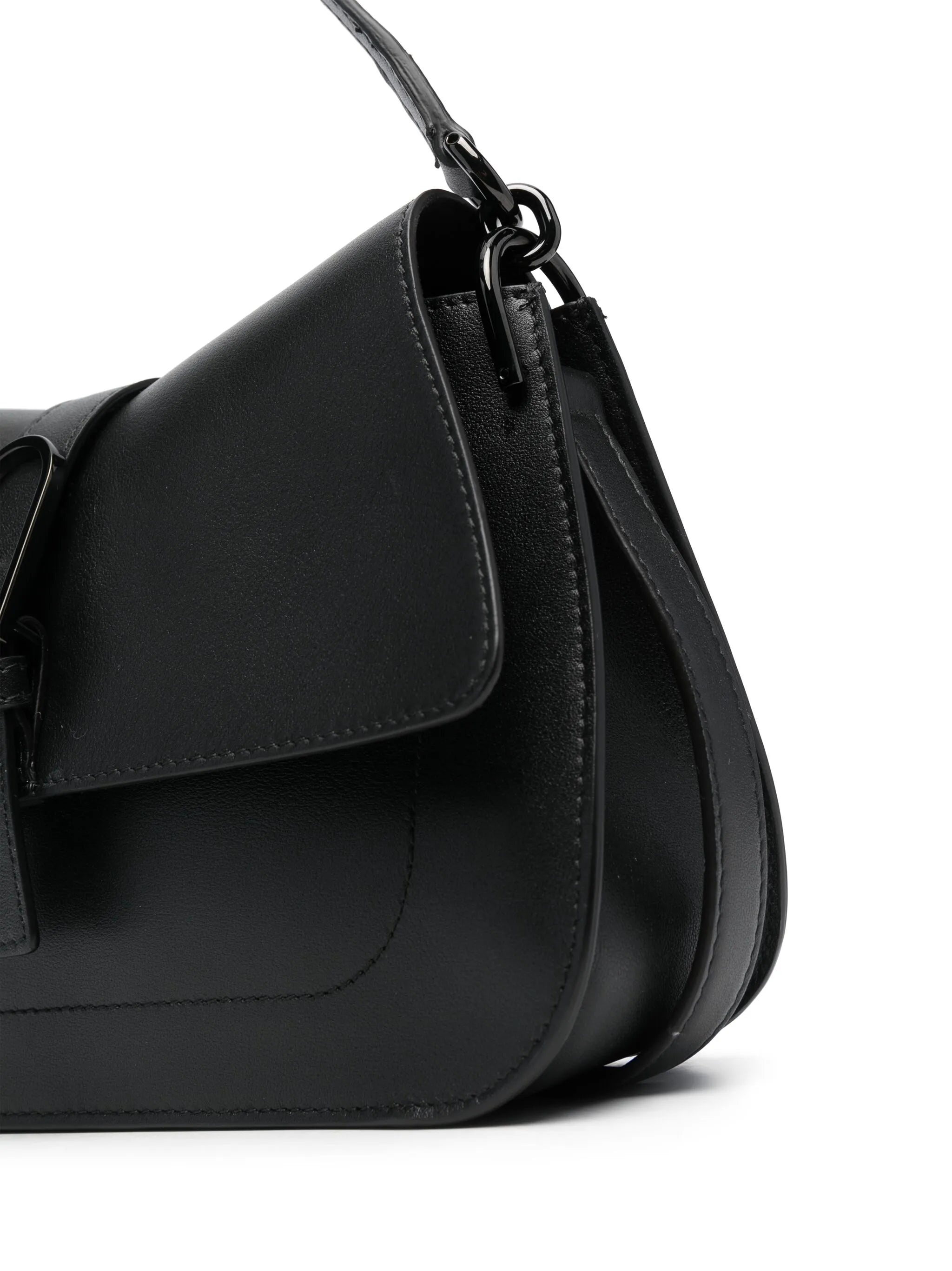 Logo-plaque Leather Shoulder Bag - 3