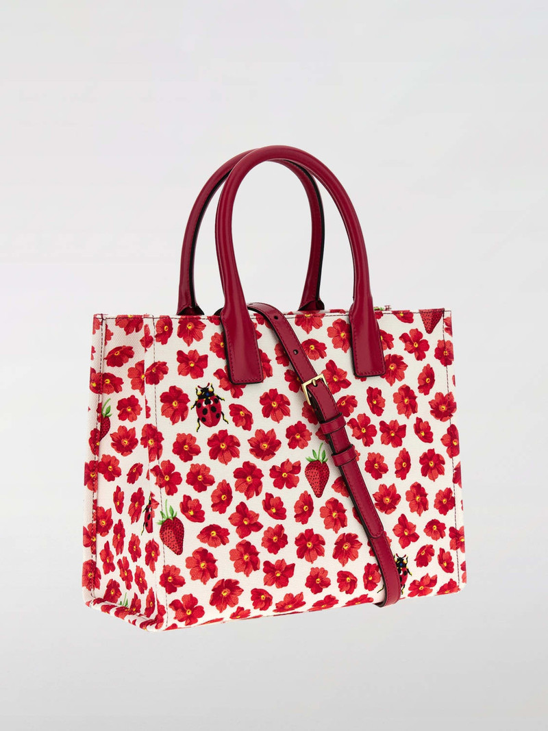 VERSACE Versace La Medusa canvas tote bag with flower print outlook