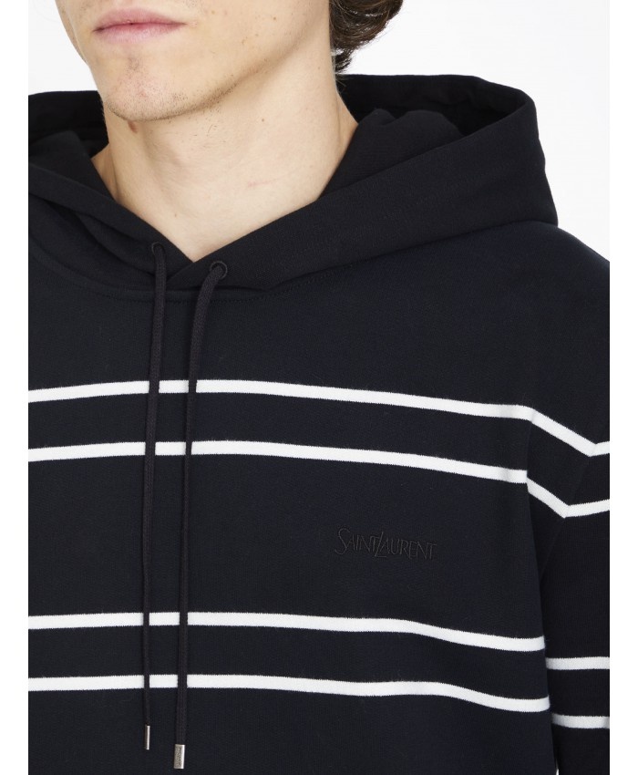 Striped cotton hoodie - 5